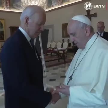 Biden greats pope as famous .. basketball player