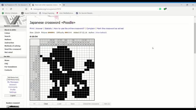 Nonograms - Poodle