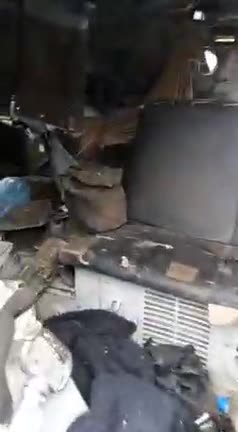 Footage of an Ambush on Russian military convoy in South of Ukraine