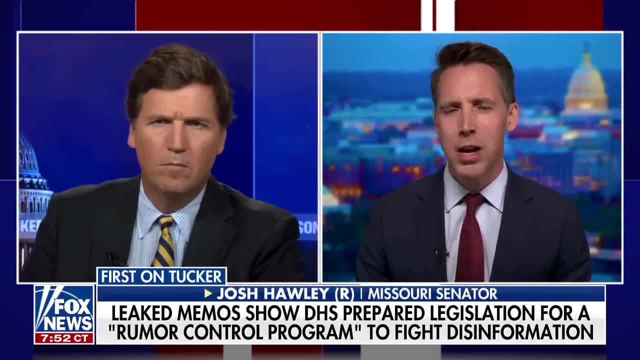 Disinfo Gov Board was a state propaganda machine - Josh Hawley