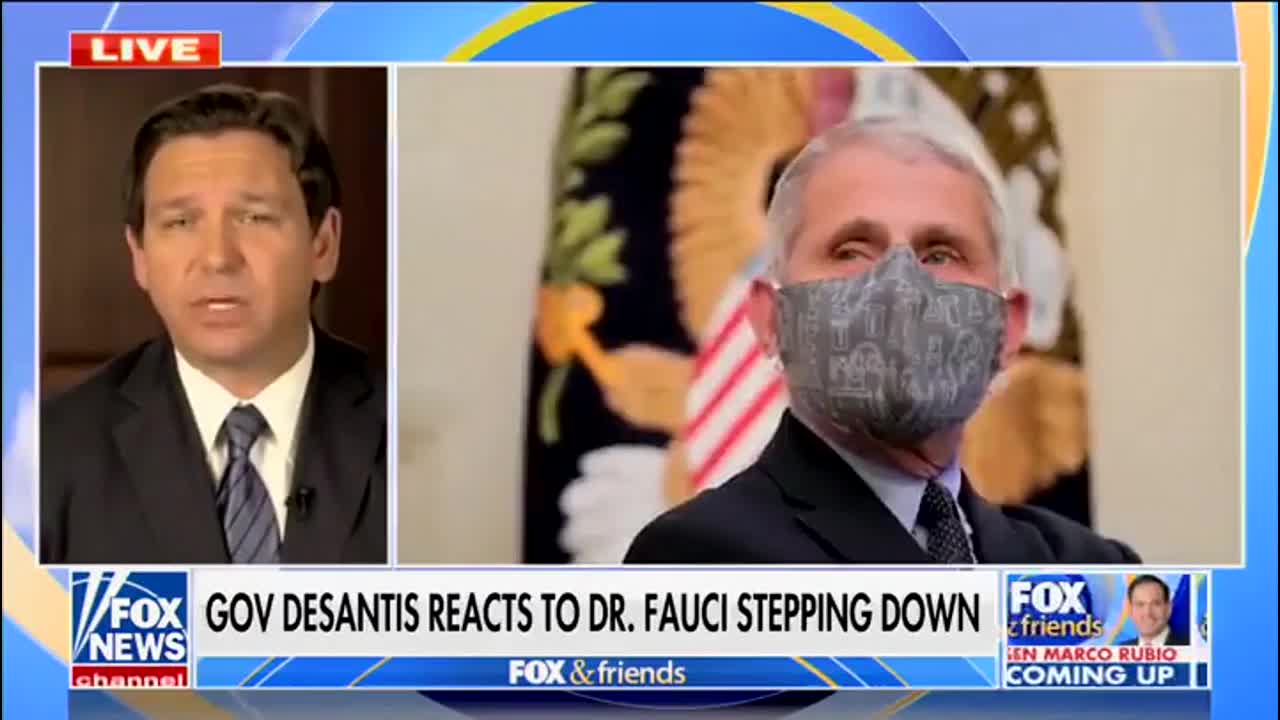 Florida Gov. Ron DeSantis on Fauci's retirement: "I think he's done a lot of damage