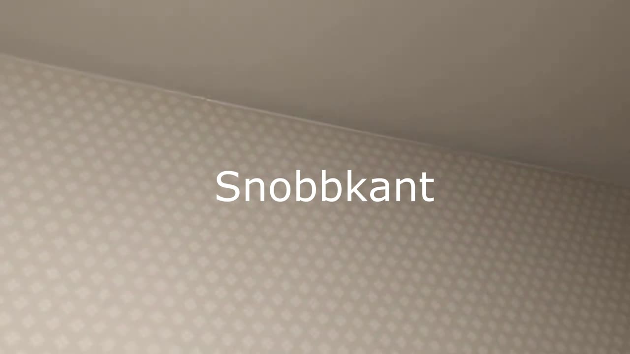 Tapetsering. Snobbkant