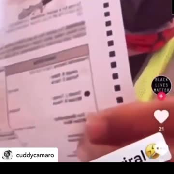 VOTER FRAUD: Election worker tearing up DJT votes