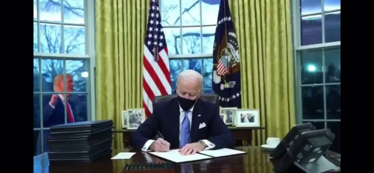 Oops Joe's in the wrong oval office