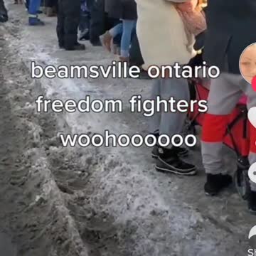 Beamsville Ontario Community Supporting The Truckers 🚚 🛻 🚛 #BearHUG - #NoVaxxPass #NoMandatesEVER #TrudeauMustGO #O'toolMustGO