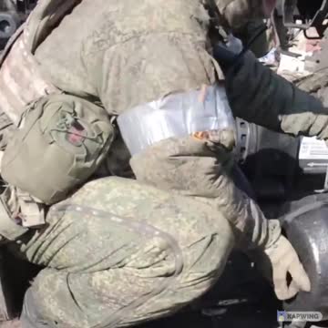 Russian paratroops captured Anti- Tank weapons from Ukrainian