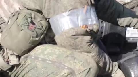 Russian paratroops captured Anti- Tank weapons from Ukrainian