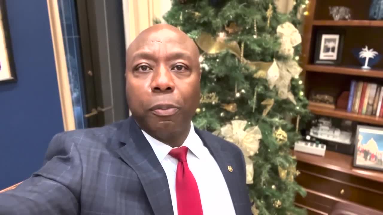 'We Need To Be Thankful For The Gifts We Can't See': Sen. Tim Scott Delivers Christmas Message