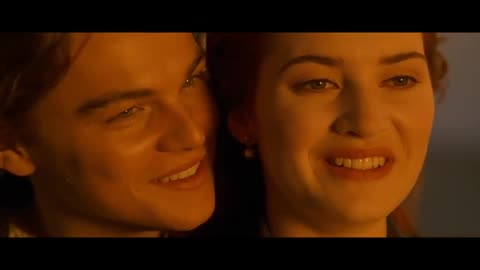 Titanic romantic scene