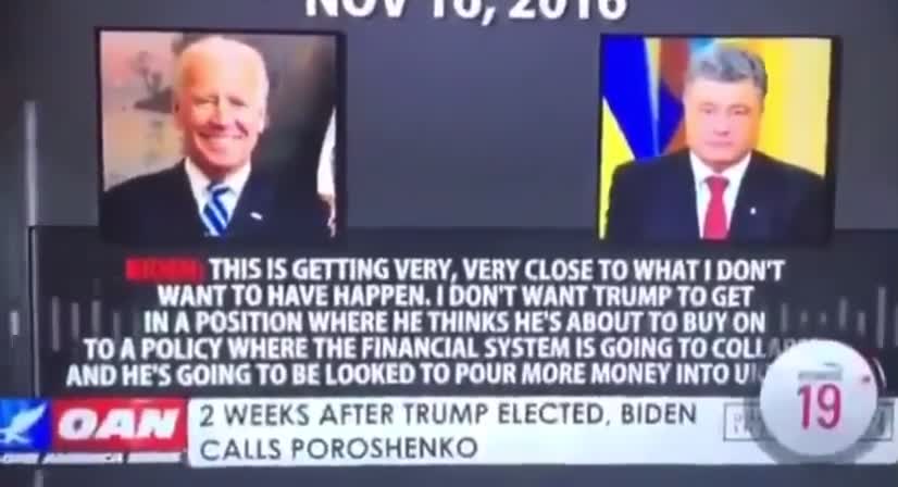 Biden calls Poroshenko threatens him with assassination