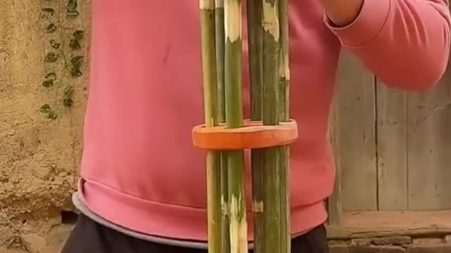 Bamboo fun gun