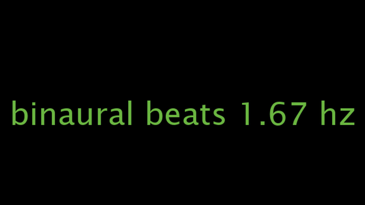 binaural beats 1.67 hz