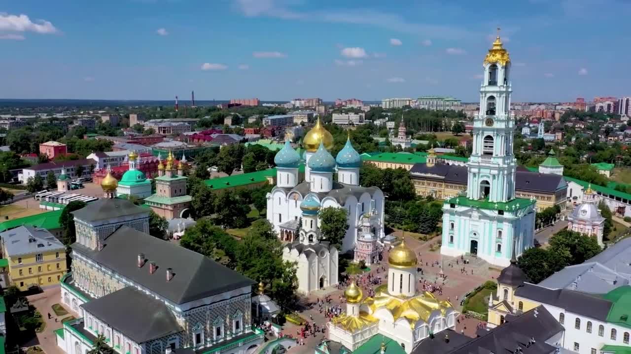 Sergeyev Monastery of the Holy Trinity, one of the largest monasteries in Russia