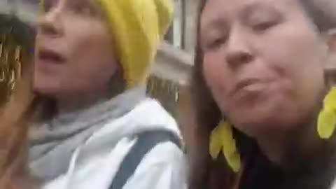 FiFi and Sam live from the London March #2. 18.12.21. ✊💛💪