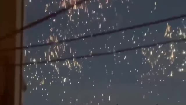 Ukrainian army strikes overhead over Donetsk region.