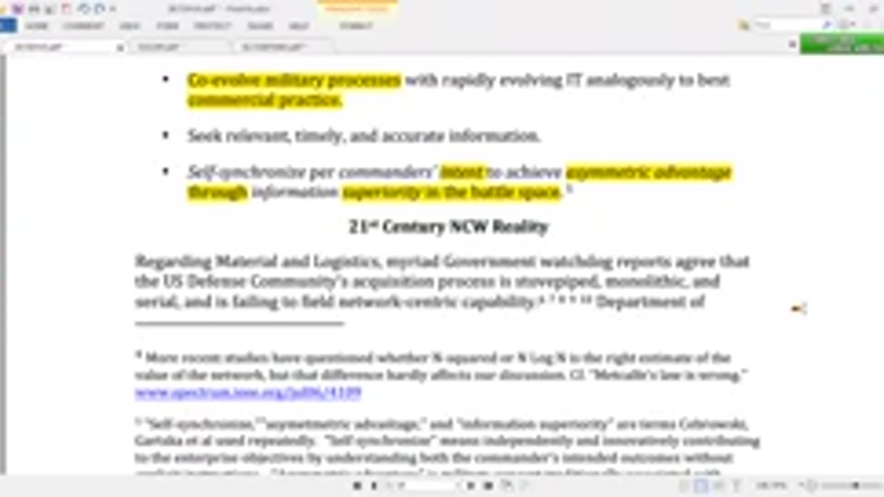 video NETCENTRIC WARFARE REVISITED NAVAL - REVISITO DE VARO NETCENTRIC