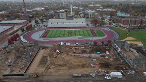 Arial View of Newly Constructed Sports Ground