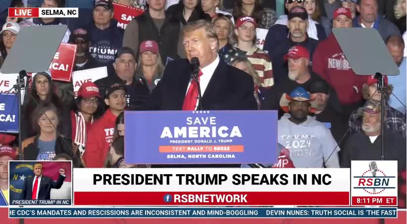 We Had Some Bad RINOs Take Away from Us- Some Sick, Sick, Sick People" - Trump at NC Rally