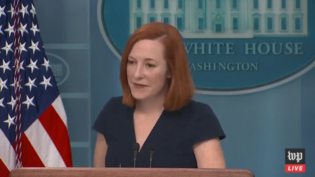 Jen Psaki did not like this question accusing Kamala Harris of breaking CDC protocol.