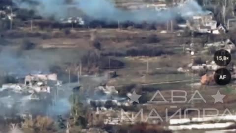 Russian Column Breaks Into Antonovka