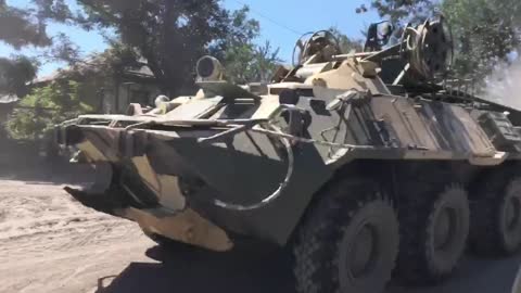 The road to Lisichansk. July 2, 2022