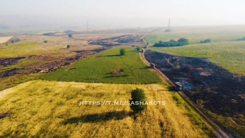 Rocket artillery drives the AFU to the west of Lysychansk, smoking them out. Beautiful.