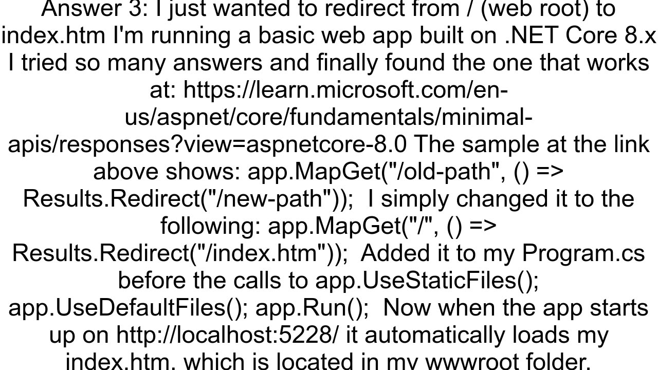 How do I map an endpoint to a static file in ASP NET Core