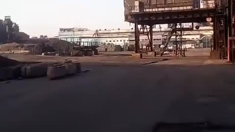 Arrival of cruise missiles at the Zaporozhye Aluminum Combine.