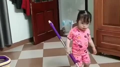 I will clean your house, mom ...