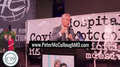 Dr. McCullough speaks in Fresno at the Remdesivir Lawsuit conference! Min 53:44