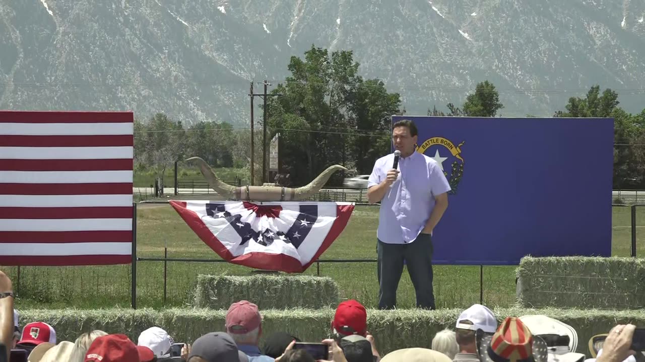 DeSantis says there’s a need to “restore sanity” in the United States during Nevada campaign stop