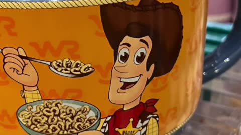 Disney Parks Toy Story Woody Cowboy Crunch Cereal Bowl Mug #shorts