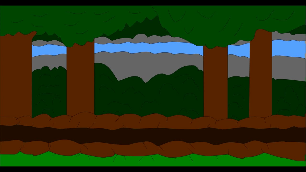 my ship sliding in the forest