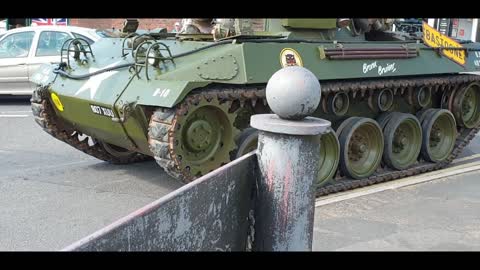 CHASING A TANK ON A PUSH BIKE