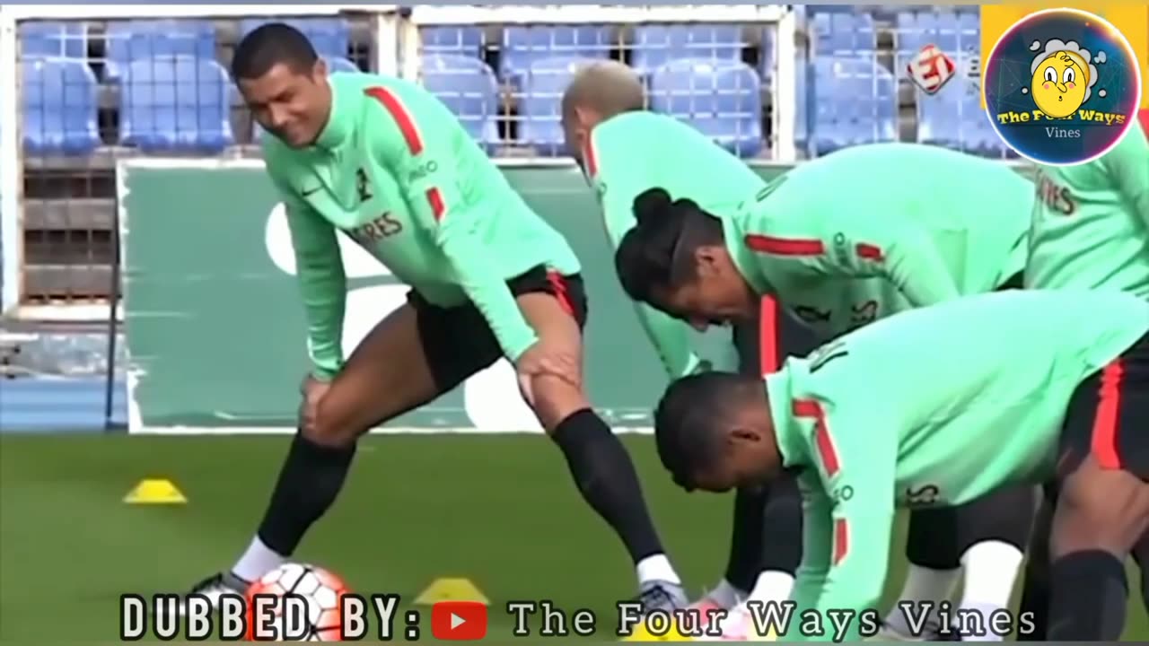 Funny scene ronaldo football