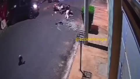 Head On Collision Of Bikers