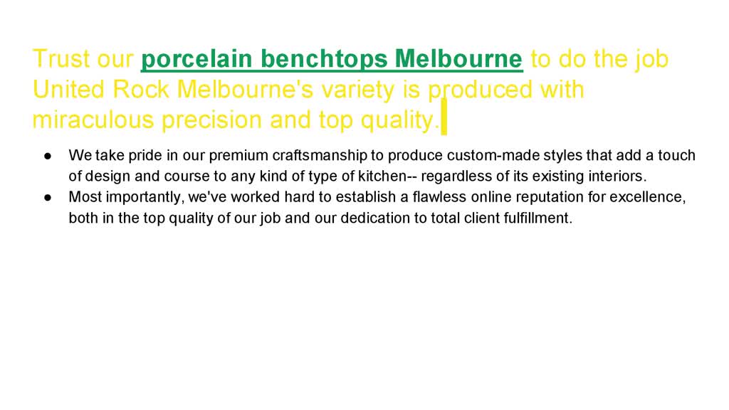 Why are house owners selecting porcelain benchtops Melbourne?