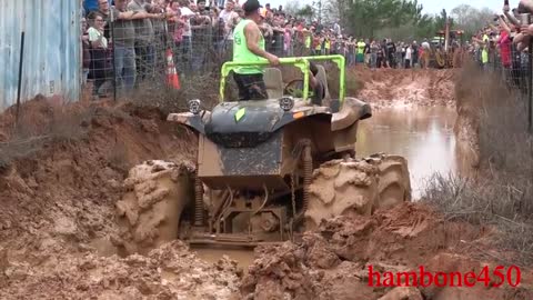 Monster Truck Bounty Hole drive at Mardi Gras MuddFest