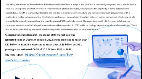 eSIM Market Report 2023-2031: Growth, Key Trends, and Opportunities