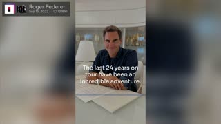 Watch: Roger Federer announces his retirement