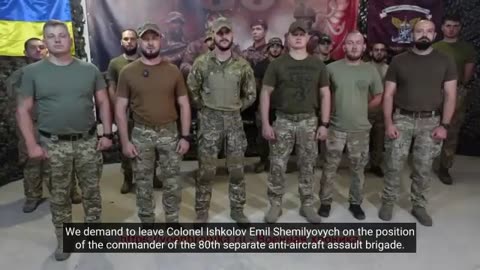 Soldiers of the 80th Air Assault Brigade of the AFU Demand the Return of Their Commander
