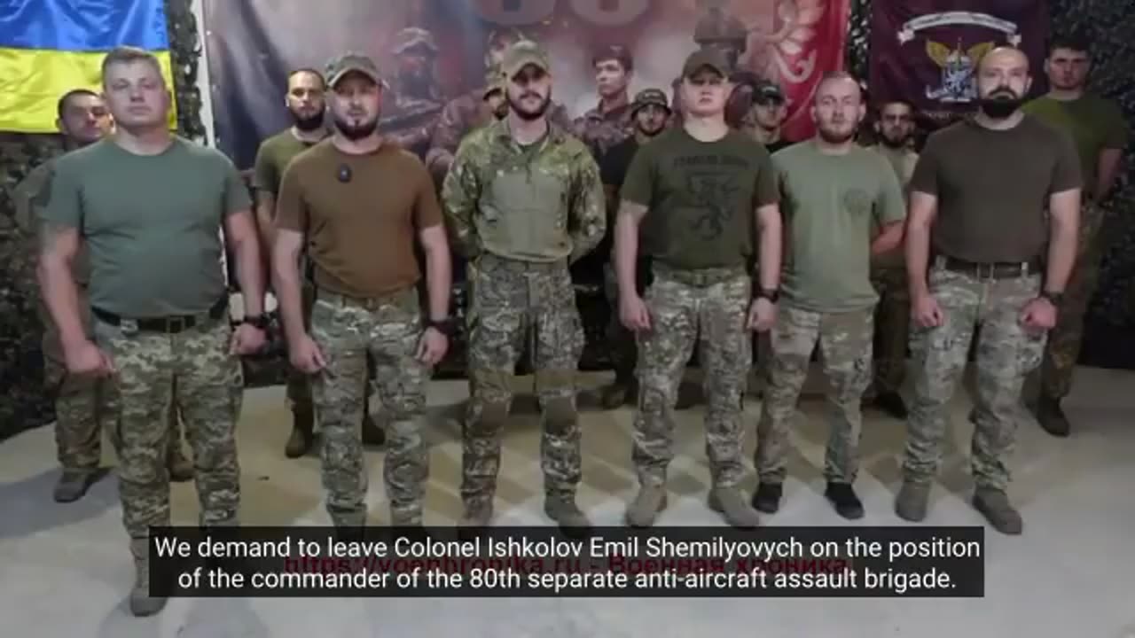 Soldiers of the 80th Air Assault Brigade of the AFU Demand the Return of Their Commander