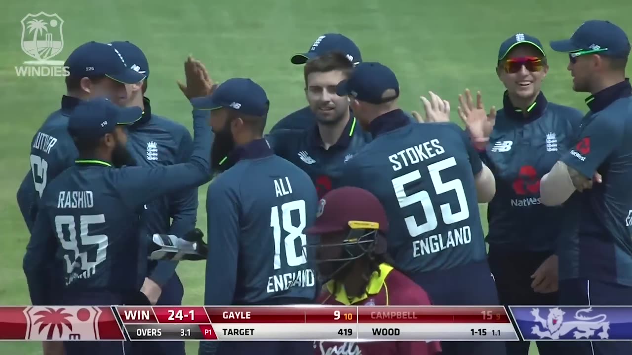 Buttler & Gayle Go Huge In Record Breaking Match - Windies vs England 4th ODI 2019 - Highlights