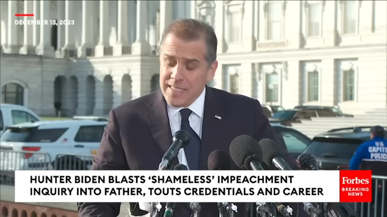 BREAKING NEWS- Hunter Biden Slams 'Shameless' Impeachment Inquiry, Assails James Comer & Jim Jordan