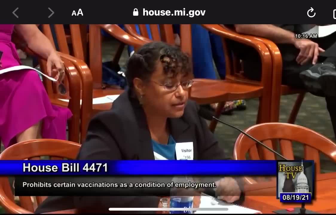 Dr Christina Parks testimony for Michigan HB4471 on 8 19 21