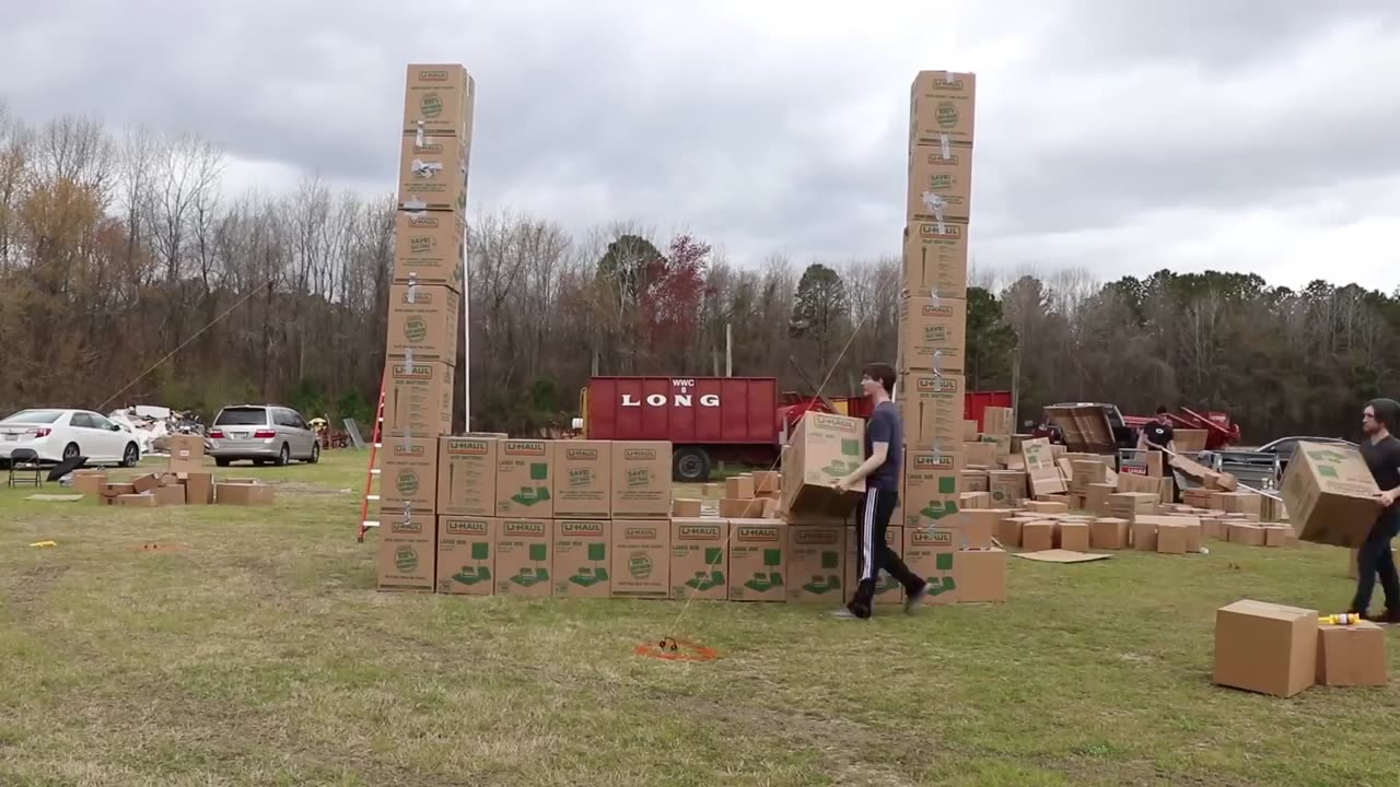 I Built A Mansion Using Only Cardboard Boxes