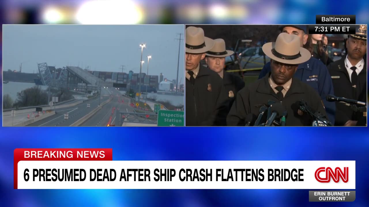 Officials provide update as 6 presumed dead after cargo ship levels Baltimore bridge