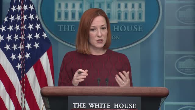 White House press secretary Jen Psaki holds a briefing with reporters -NEWS OF WORLD