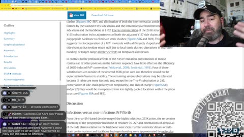 Why Are PRIONS Infectious: A Structural Analysis of The PRION Protein