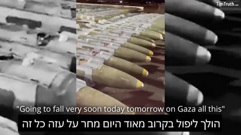 MONSTERS: Leaked Video Of Hundreds Of Israeli Bombs "To Fall Very Soon" On Trapped Palestinians